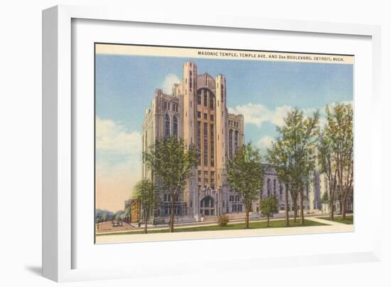 Masonic Temple, Detroit, Michigan-null-Framed Premium Giclee Print