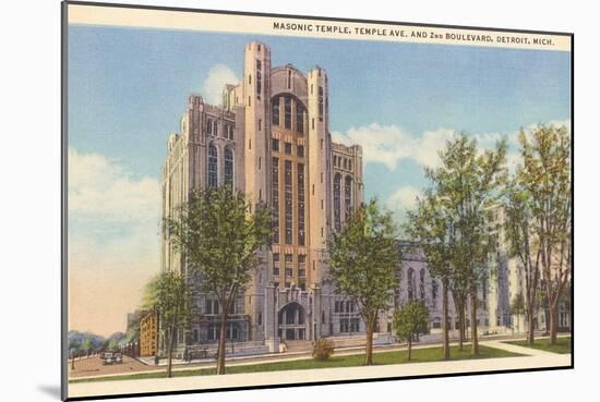 Masonic Temple, Detroit, Michigan-null-Mounted Art Print