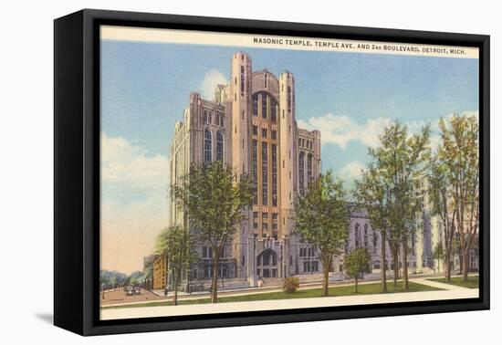 Masonic Temple, Detroit, Michigan-null-Framed Stretched Canvas