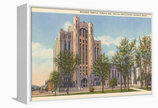 Masonic Temple, Detroit, Michigan-null-Framed Stretched Canvas