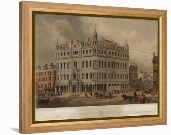 Masonic Temple-Buford-Framed Stretched Canvas