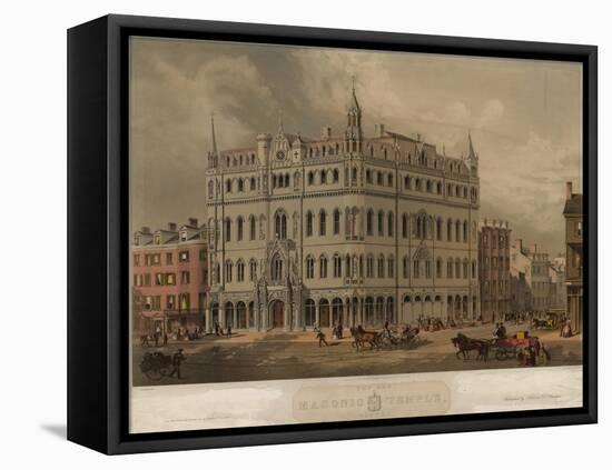 Masonic Temple-Buford-Framed Stretched Canvas