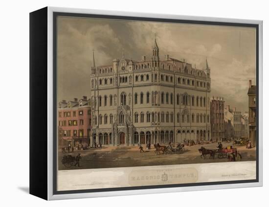 Masonic Temple-Buford-Framed Stretched Canvas