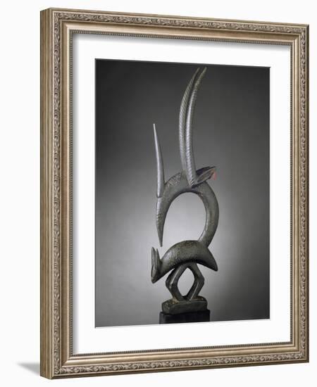 Masque-cimier d'antilope ciwara-null-Framed Giclee Print