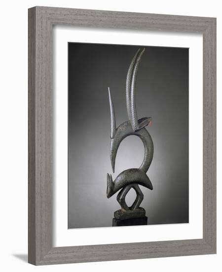 Masque-cimier d'antilope ciwara-null-Framed Giclee Print