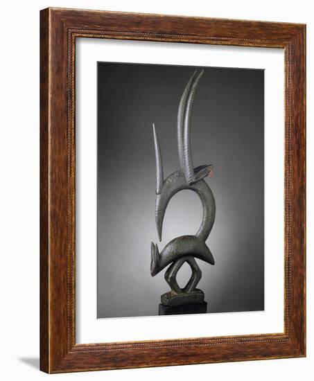 Masque-cimier d'antilope ciwara-null-Framed Giclee Print