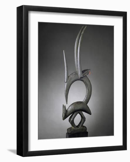 Masque-cimier d'antilope ciwara-null-Framed Giclee Print