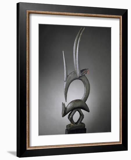 Masque-cimier d'antilope ciwara-null-Framed Giclee Print