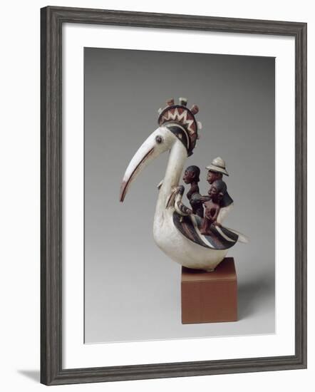 Masque cimier zoomorphe-null-Framed Giclee Print