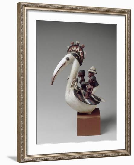 Masque cimier zoomorphe-null-Framed Giclee Print