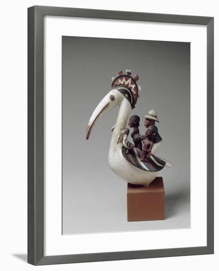 Masque cimier zoomorphe-null-Framed Giclee Print