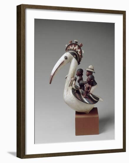 Masque cimier zoomorphe-null-Framed Giclee Print