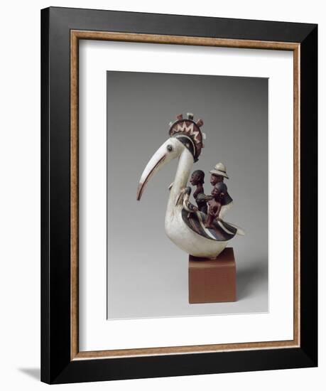 Masque cimier zoomorphe-null-Framed Giclee Print