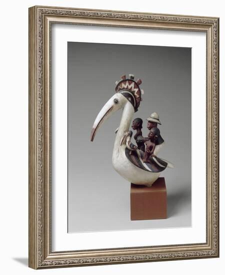 Masque cimier zoomorphe-null-Framed Giclee Print