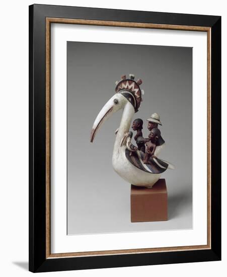 Masque cimier zoomorphe-null-Framed Giclee Print