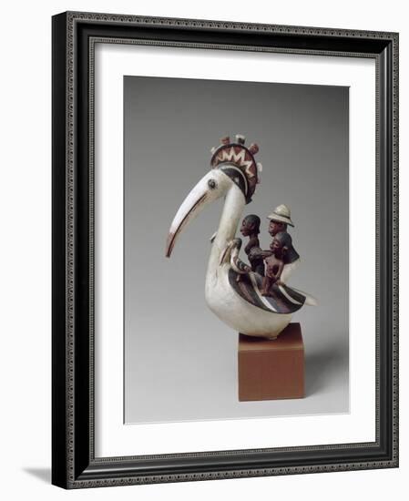 Masque cimier zoomorphe-null-Framed Giclee Print