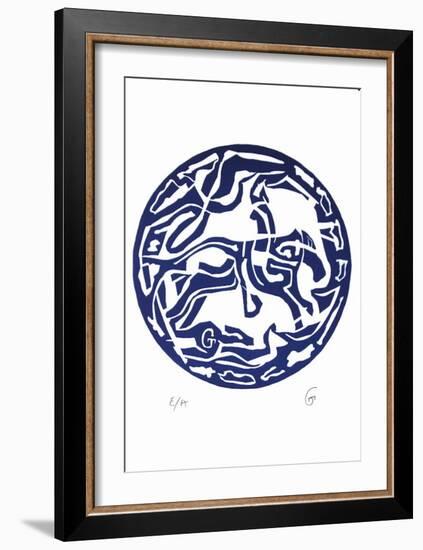 Masque III-Theophilos Geredakis-Framed Limited Edition