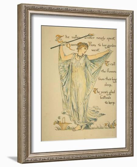 Masque of Flowers-Walter Crane-Framed Photographic Print