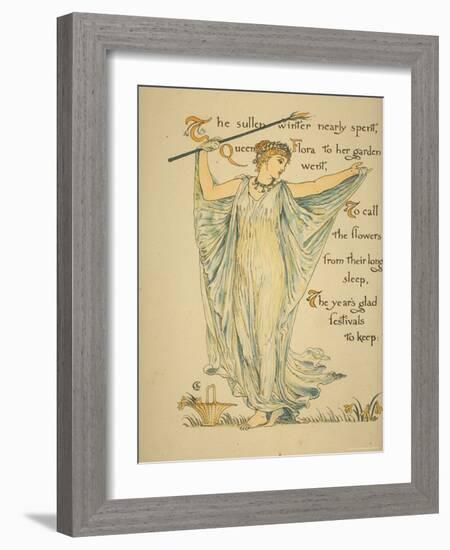 Masque of Flowers-Walter Crane-Framed Photographic Print