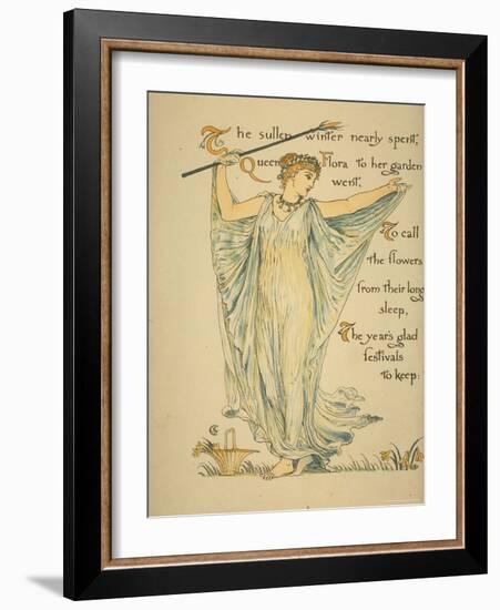 Masque of Flowers-Walter Crane-Framed Photographic Print