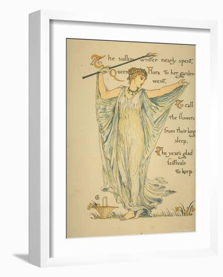 Masque of Flowers-Walter Crane-Framed Photographic Print