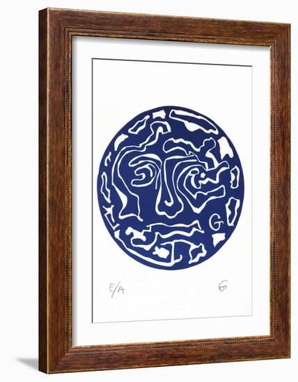 Masque V-Theophilos Geredakis-Framed Limited Edition