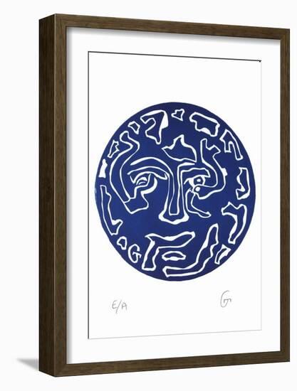 Masque VI-Theophilos Geredakis-Framed Limited Edition