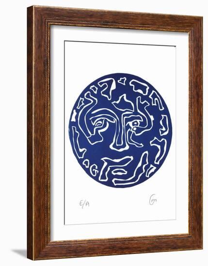 Masque VI-Theophilos Geredakis-Framed Limited Edition