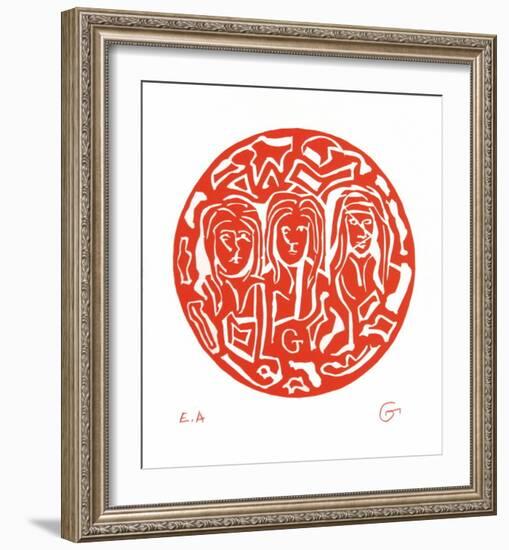 Masque VII-Theophilos Geredakis-Framed Limited Edition