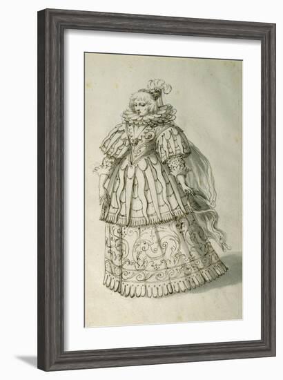 Masquer, C.1638-Inigo Jones-Framed Giclee Print