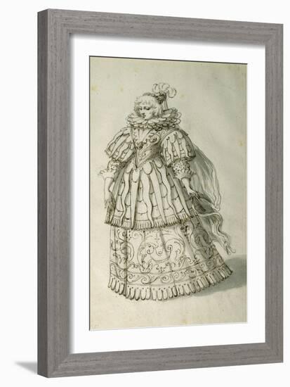 Masquer, C.1638-Inigo Jones-Framed Giclee Print