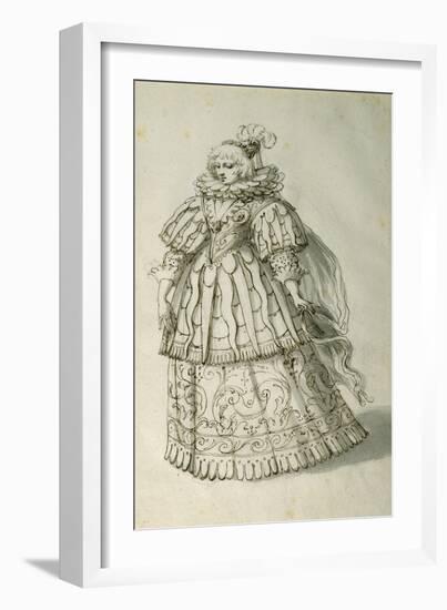 Masquer, C.1638-Inigo Jones-Framed Giclee Print