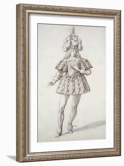 Masquer with Feathers and Plume-Inigo Jones-Framed Giclee Print