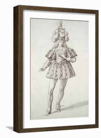 Masquer with Feathers and Plume-Inigo Jones-Framed Giclee Print