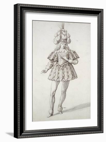 Masquer with Feathers and Plume-Inigo Jones-Framed Giclee Print