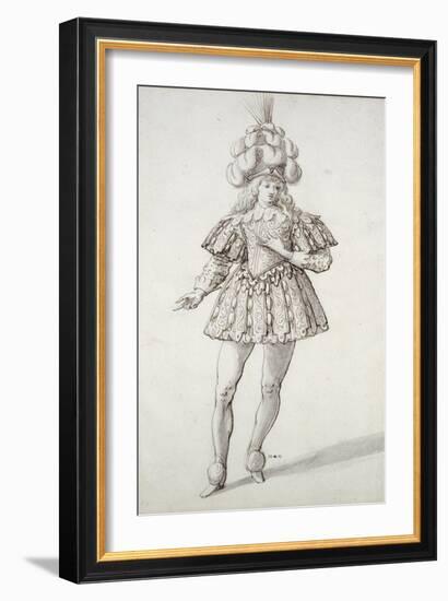 Masquer with Feathers and Plume-Inigo Jones-Framed Giclee Print