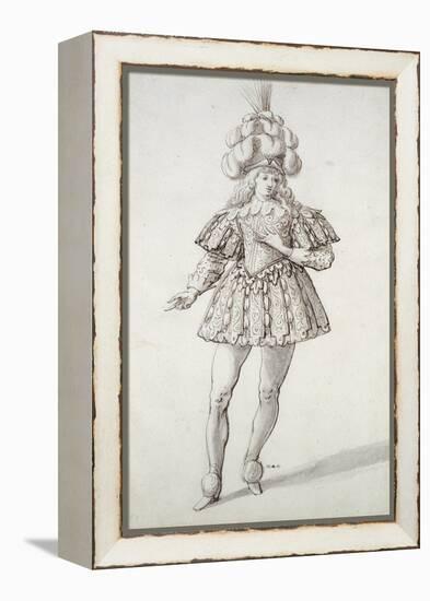 Masquer with Feathers and Plume-Inigo Jones-Framed Premier Image Canvas