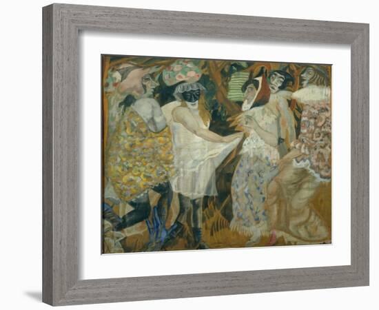 Masquerade, 1913-1914-Boris Dmitryevich Grigoriev-Framed Giclee Print