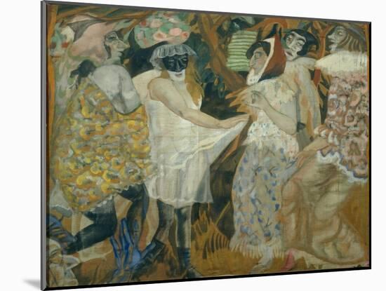 Masquerade, 1913-1914-Boris Dmitryevich Grigoriev-Mounted Giclee Print
