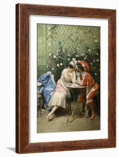 Masqueraders-Raimundo de Madrazo Y Garetta-Framed Art Print