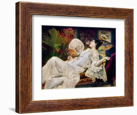 Masriera: Young Woman-Francisco Masriera y Manovens-Framed Giclee Print