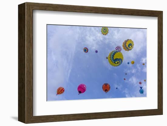 Mass Ascension at the Albuquerque Balloon Fiesta in Albuquerque, New Mexico, Usa-Chuck Haney-Framed Photographic Print