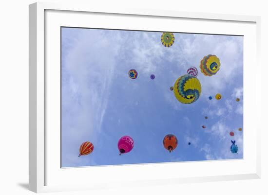 Mass Ascension at the Albuquerque Balloon Fiesta in Albuquerque, New Mexico, Usa-Chuck Haney-Framed Photographic Print