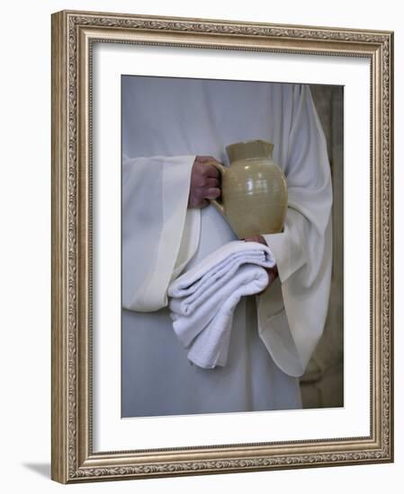 Mass in Saint Gervais Catholic Church Run by a Monastic Community, Paris, France, Europe-Godong-Framed Photographic Print