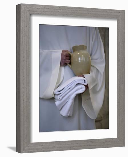 Mass in Saint Gervais Catholic Church Run by a Monastic Community, Paris, France, Europe-Godong-Framed Photographic Print