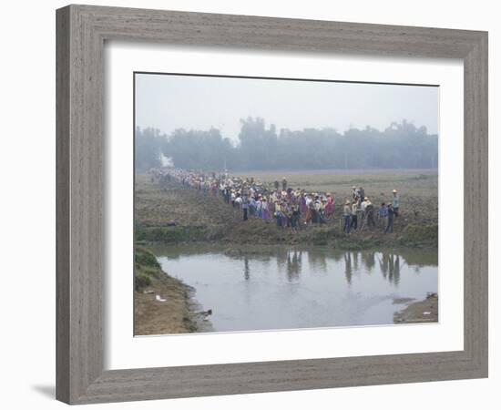 Mass Mobilisation, Irrigation Project, Yunnan, China-Occidor Ltd-Framed Photographic Print
