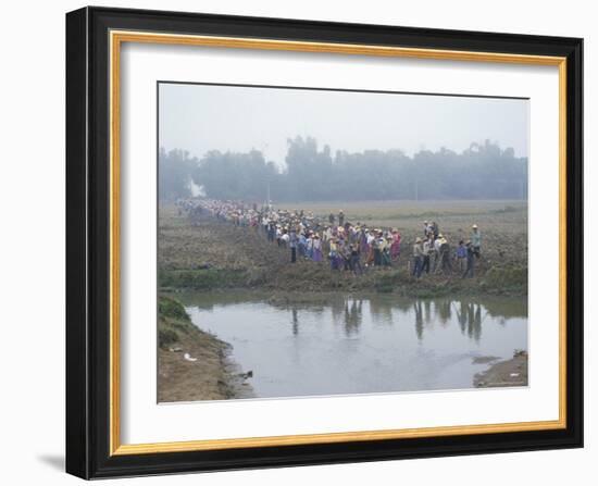 Mass Mobilisation, Irrigation Project, Yunnan, China-Occidor Ltd-Framed Photographic Print