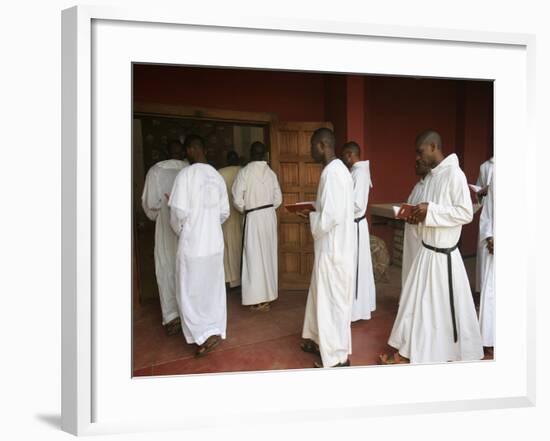 Mass Procession in Keur Moussa Benedictine Abbey, Keur Moussa, Senegal, West Africa, Africa-Godong-Framed Photographic Print