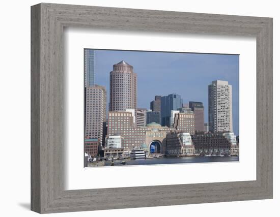 Massachusetts, Boston. Skyline and Waterfront Area View from Fan Pier-Cindy Miller Hopkins-Framed Photographic Print