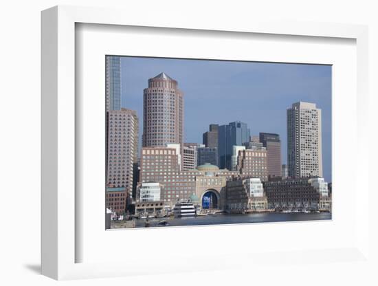 Massachusetts, Boston. Skyline and Waterfront Area View from Fan Pier-Cindy Miller Hopkins-Framed Photographic Print